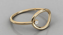 Charger l'image dans la galerie, Bague type Solitaire personnalisable en forme de goutte