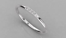 Charger l'image dans la galerie, Jonc délicat personnalisable avec 4 pierres