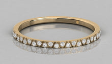 Charger l'image dans la galerie, Jonc semi-éternité personnalisable avec 23 pierres
