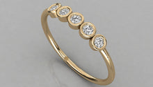 Charger l'image dans la galerie, Bague personnalisable 5pierres rondes