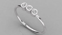 Charger l'image dans la galerie, Bague de type trinité serti clos personnalisable