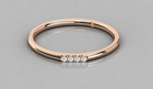 Charger l'image dans la galerie, Jonc délicat personnalisable avec 4 pierres