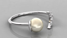 Charger l'image dans la galerie, Bague personnalisable lune et perle