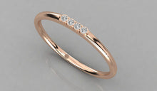 Charger l'image dans la galerie, Jonc délicat personnalisable avec 4 pierres