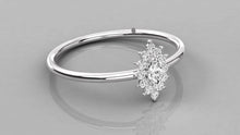 Charger l'image dans la galerie, Bague de type Halo avec Marquise personnalisable