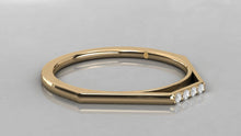 Charger l'image dans la galerie, Jonc semi-éternité avec 4 pierres personnalisable