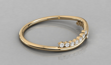 Charger l'image dans la galerie, Jonc personnalisable en vague