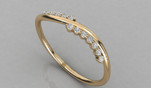 Charger l'image dans la galerie, Jonc personnalisable en vague