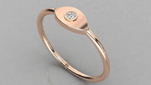 Charger l'image dans la galerie, Bague de type Solitaire en forme d'oeil personnalisable