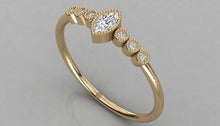 Charger l'image dans la galerie, Bague personnalisable avec au centre une Marquise