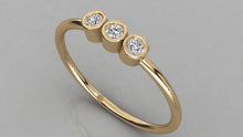 Charger l'image dans la galerie, Bague de type trinité serti clos personnalisable