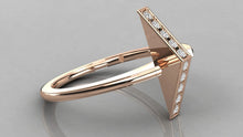 Charger l'image dans la galerie, Bague personnalisable de forme triangulaire
