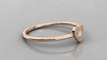 Charger l'image dans la galerie, Bague de type solitaire en forme de coeur