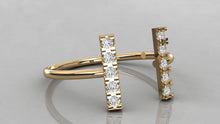 Charger l'image dans la galerie, Bague personnalisable avec corps de bague ouvert