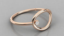 Charger l'image dans la galerie, Bague type Solitaire personnalisable en forme de goutte