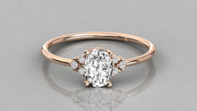 Charger l'image dans la galerie, Bague personnalisable avec au centre une pierre Ovale