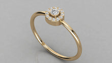 Charger l'image dans la galerie, Bague de type Halo personnalisable