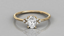 Charger l'image dans la galerie, Bague personnalisable avec au centre une pierre Ovale