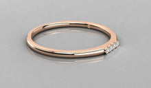 Charger l'image dans la galerie, Jonc délicat personnalisable avec 4 pierres