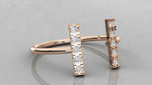 Charger l'image dans la galerie, Bague personnalisable avec corps de bague ouvert