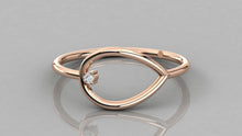 Charger l'image dans la galerie, Bague type Solitaire personnalisable en forme de goutte