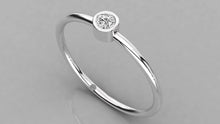 Charger l'image dans la galerie, Bague de type Solitaire serti clos personnalisable