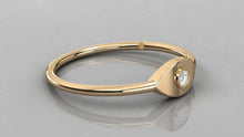 Charger l'image dans la galerie, Bague de type Solitaire en forme d'oeil personnalisable