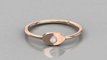 Charger l'image dans la galerie, Bague de type Solitaire en forme d'oeil personnalisable