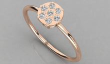 Charger l'image dans la galerie, Bague personnalisable avec au centre un cercle de 7pierres