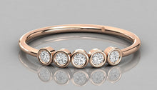 Charger l'image dans la galerie, Bague personnalisable 5pierres rondes
