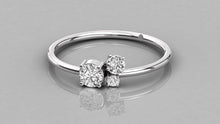 Charger l'image dans la galerie, Bague de fantaisie personnalisable avec 3 pierres