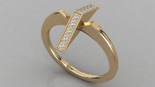 Charger l'image dans la galerie, Bague personnalisable de forme triangulaire