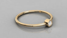 Charger l'image dans la galerie, Bague de type Solitaire serti clos personnalisable