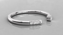 Charger l'image dans la galerie, Bague semi-éternité avec corps ouvert personnalisable