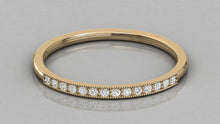 Charger l'image dans la galerie, Jonc semi-éternité personnalisable avec 14 pierres