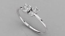 Charger l'image dans la galerie, Bague de fantaisie personnalisable avec 3 pierres