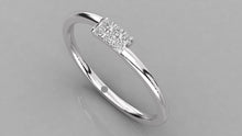 Charger l'image dans la galerie, Bague avec pavé central personnalisable