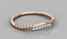 Charger l'image dans la galerie, Jonc personnalisable en vague