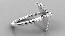Charger l'image dans la galerie, Bague personnalisable de forme triangulaire