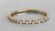 Charger l'image dans la galerie, Jonc semi-éternité personnalisable avec 23 pierres