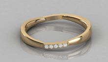 Charger l'image dans la galerie, Bague asymétrique avec 5 pierres rondes