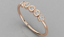 Charger l'image dans la galerie, Bague personnalisable 5pierres rondes