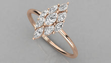 Charger l'image dans la galerie, Bague personnalisable en forme de Marquise