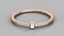 Charger l'image dans la galerie, Bague type Solitaire personnalisable avec pierres sur les épaules