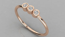 Charger l'image dans la galerie, Bague de type trinité serti clos personnalisable