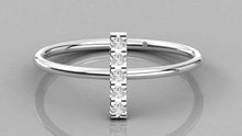 Charger l'image dans la galerie, Bague personnalisable en forme de "T"
