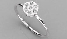 Charger l'image dans la galerie, Bague personnalisable avec au centre un cercle de 7pierres