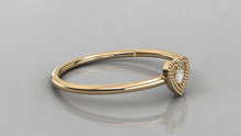 Charger l'image dans la galerie, Bague de type solitaire en forme de coeur