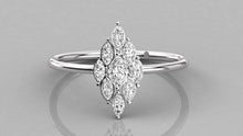 Charger l'image dans la galerie, Bague personnalisable en forme de Marquise