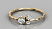Charger l'image dans la galerie, Bague de fantaisie personnalisable avec 3 pierres
